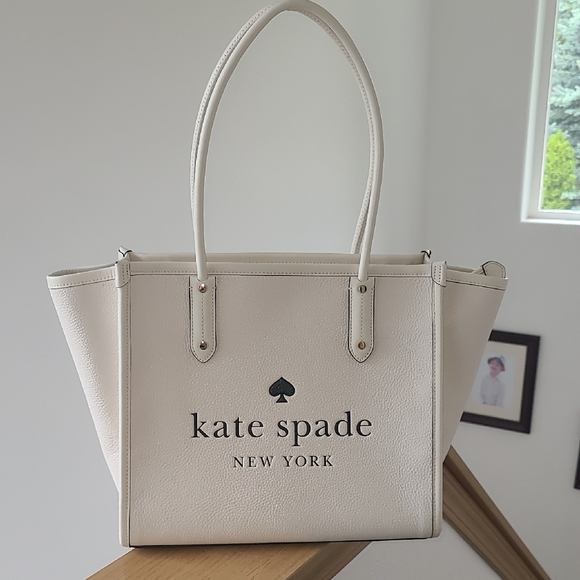 Kate Spade Ella Pebble Ivory Tote Bag - Picture 1 of 5